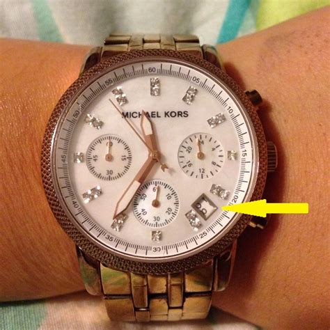 michael kors real vs fake watch|Michael Kors Watch serial number look.